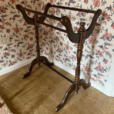 Vintage quilt rack