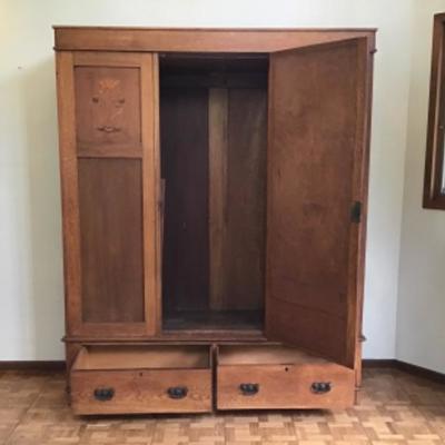 E-102 Antique Armoire 