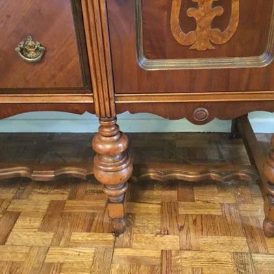 D-102 antique Spanish revival sideboard 