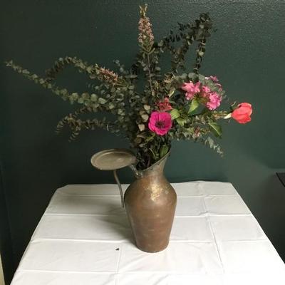 F-105  antique brass pitcher 