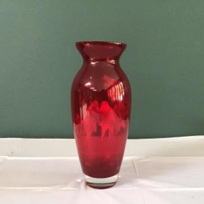 F-108 Wendell August Ruby Red Vase