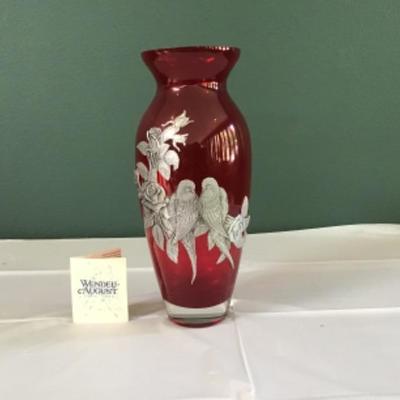 F-108 Wendell August Ruby Red Vase