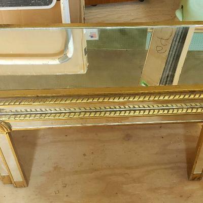 Decorative Beveled Mirror Table