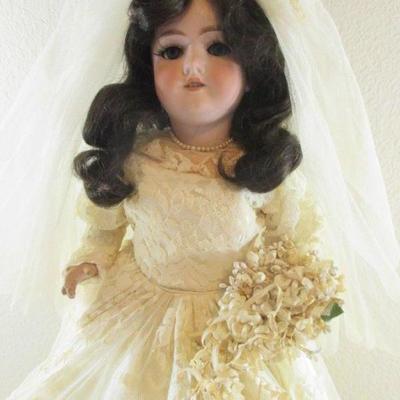 Antique Bisque Head Armand Marseille Doll Germany 390 A.9 M. 24"Composition Body