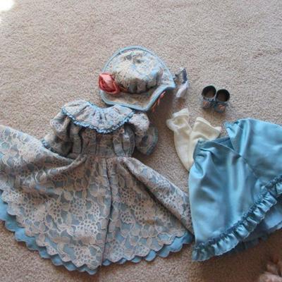 23" Antique Leather Body Doll Fixer Upper Or Repair with Horshoe 377 