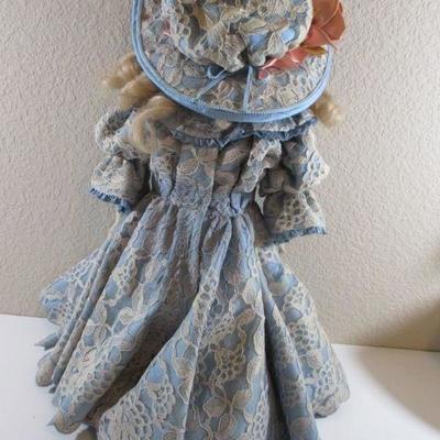 23" Antique Leather Body Doll Fixer Upper Or Repair with Horshoe 377 