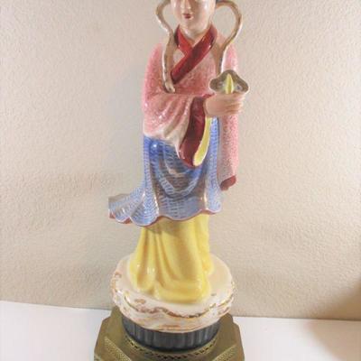 Hoffman 1949 Female Statue Figurine Signed  22" was a Lamp 