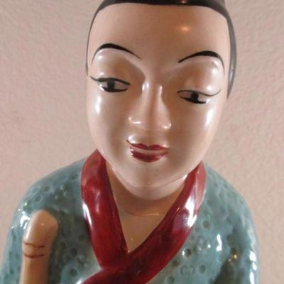 Hoffman 1949 Female Statue Figurine Signed  22" was a Lamp 