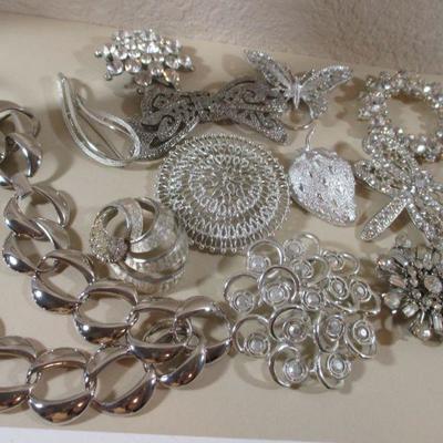 Silver Jewelry Lot Marked and Unmarked All Wear