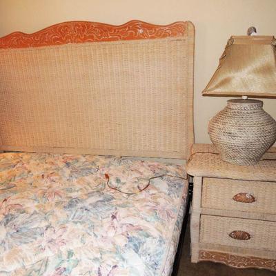 Bedroom: Wicker Side Table