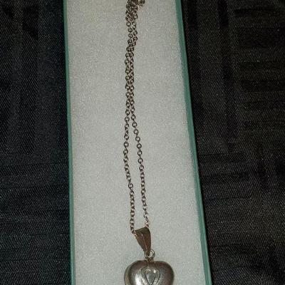 Silver Open Heart Locket