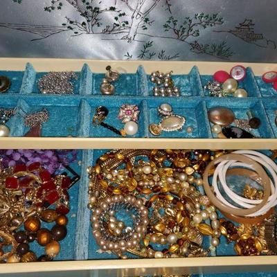 Antique Jewelry and Jewelry Box  #2