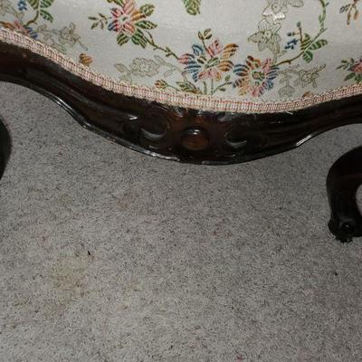 Antique Floral Chair
