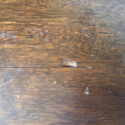L-106 Vintage library table, side table with pull out Leaf