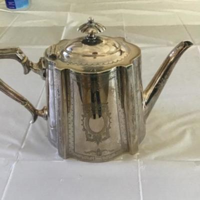L-124 Silver plate teapot