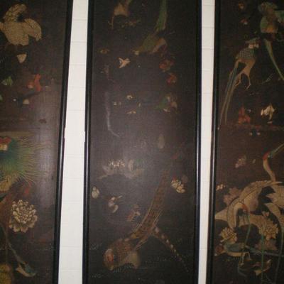 4 Panel Asian Screen