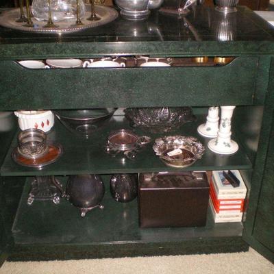 Vintage Asian Inspired Henredon Lacquer Cabinet