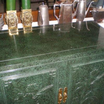 Vintage Asian Inspired Henredon Lacquer Cabinet