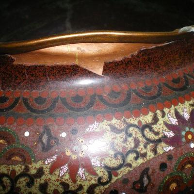 Asian Cloisonne Pot (as is)