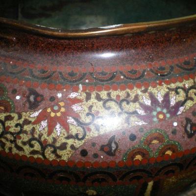 Asian Cloisonne Pot (as is)