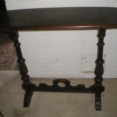Vintage Wood Console Table