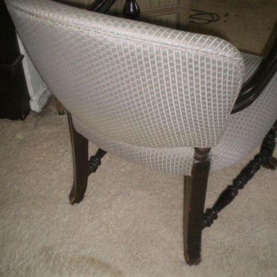 Vintage Upholstered and Carved Chair
