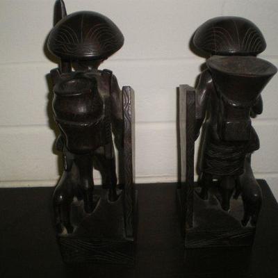 Vintage Pair of Carved Figures