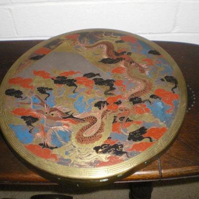 Vintage Asian Metal Drum
