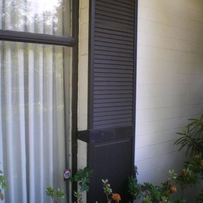 Vintage Exterior Shutter with Hinge #1