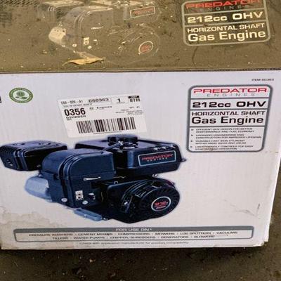 NIB Predator 212 CC OHV horizontal shaft engine 