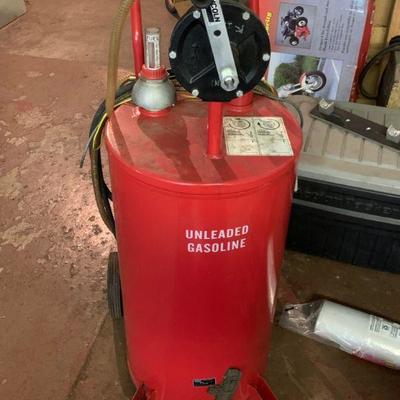 25 gallon hand crank fuel drum
