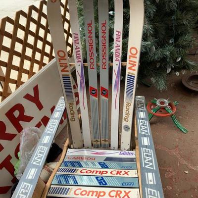 Up-cycled Snow Ski Adirondack chair