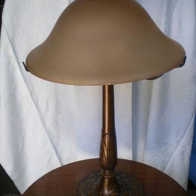 Lamp with Glass Shade