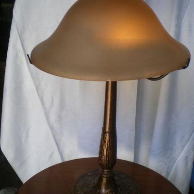 Lamp with Glass Shade