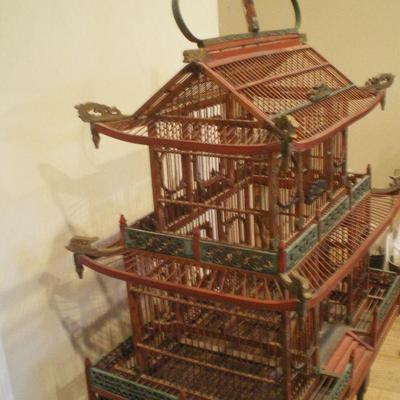Vintage Asian Inspired Birdcage