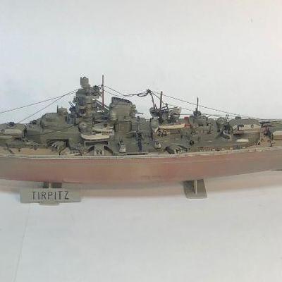 Plastic Ship Model, WWII German Tirpitz Battleship