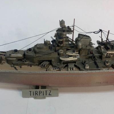 Plastic Ship Model, WWII German Tirpitz Battleship