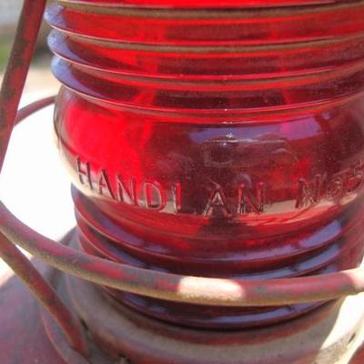 GR 143 - Handlan St Louis #57 Red Globe Lantern 