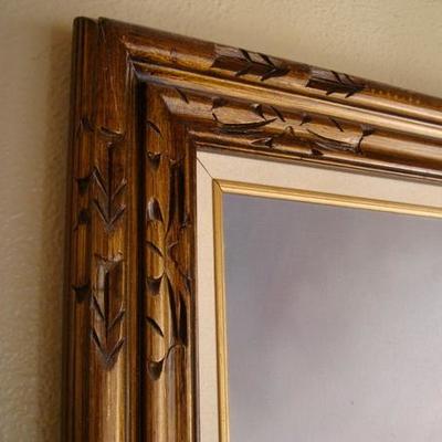 GR 147 - Framed painting of Indian Girl 43 3/4" tall