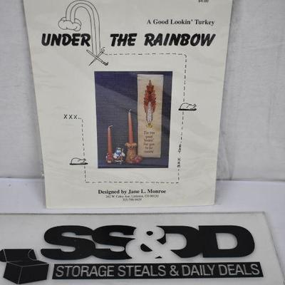 Under the Rainbow "A Good Lookin' Turkey" Cross Stitch Kit, Chart & Fabric - New