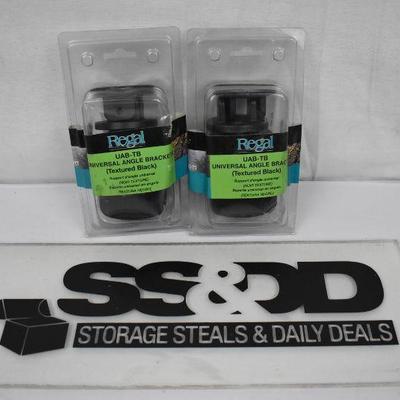 2x Regal UAB-TB Black, Universal Handrail Angle Bracket, $32 Retail - New