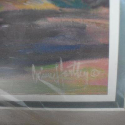 Home Interiors Framed Art by Corinne Hartley. Frame: 25.5"x31.5" - New