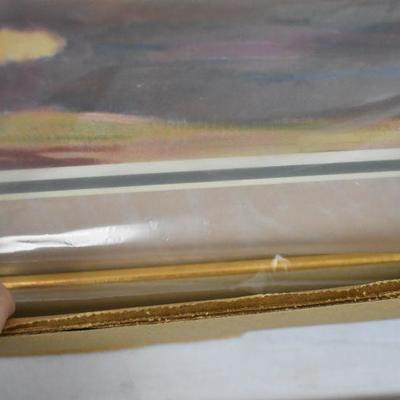 Home Interiors Framed Art by Corinne Hartley. Frame: 25.5"x31.5" - New
