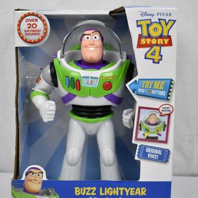 Disney Pixar Toy Story Buzz Lightyear Talking Action Figure, $25 Retail - New