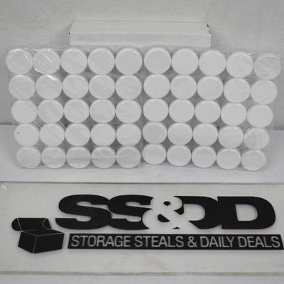 50 Pieces 5G/5ML High Quality Clear Plastic Cosmetic Container Jars & Lids - New
