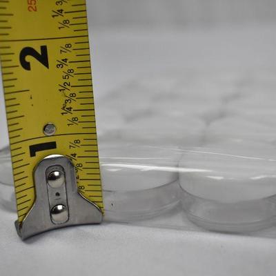 50 Pieces 5G/5ML High Quality Clear Plastic Cosmetic Container Jars & Lids - New