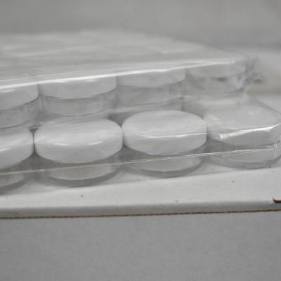 50 Pieces 5G/5ML High Quality Clear Plastic Cosmetic Container Jars & Lids - New