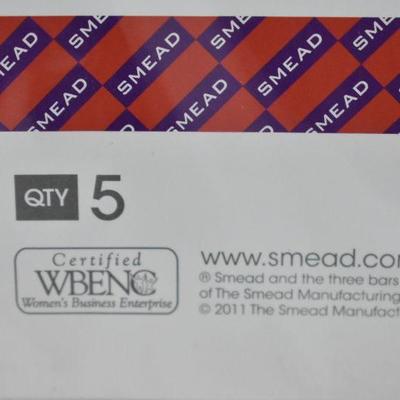 Smead Poly Envelope, 1-1/4" Expansion, String-Tie Closure, Clear, 5/Pack - New