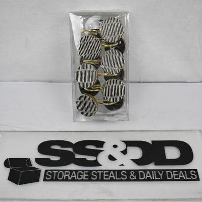 Better Homes & Gardens Tribal Chic Shower Curtain Hooks, 12 Piece - New