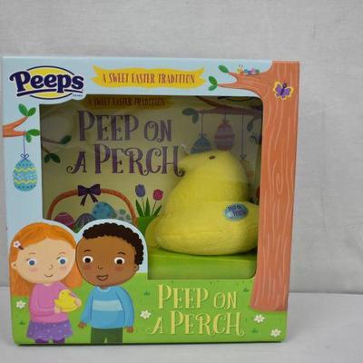 Peep on a Perch - Box Set: Peep Plush and Hardcover Book, $18 Retail - New
